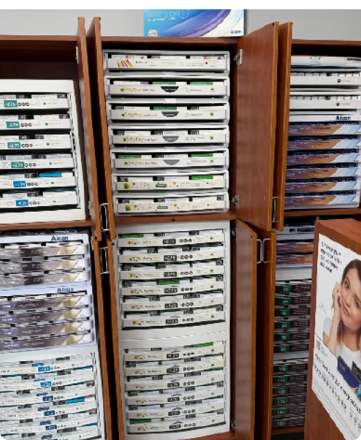 A large selection of contact lenses at Eyes on 45th